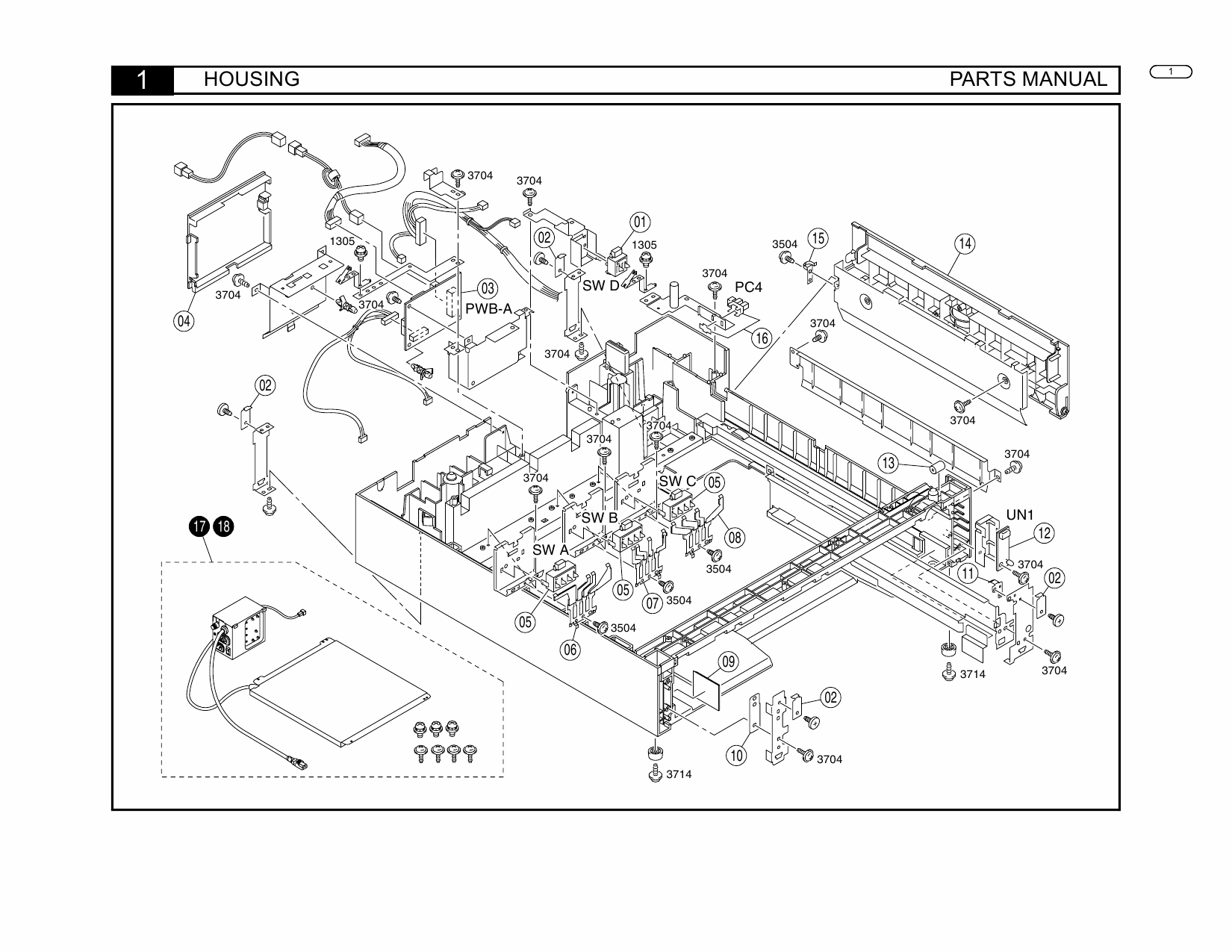 Konica-Minolta Options PF-118 Parts Manual-2